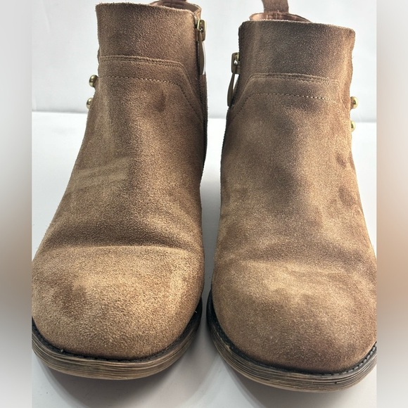 Franco Sarto Kelton Bootie - Tan Suede ๐ - Picture 3 of 9